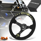 NRG RST-036MB-S-NVR Steering Wheel for Universal Fit (350mm, 3" Deep)