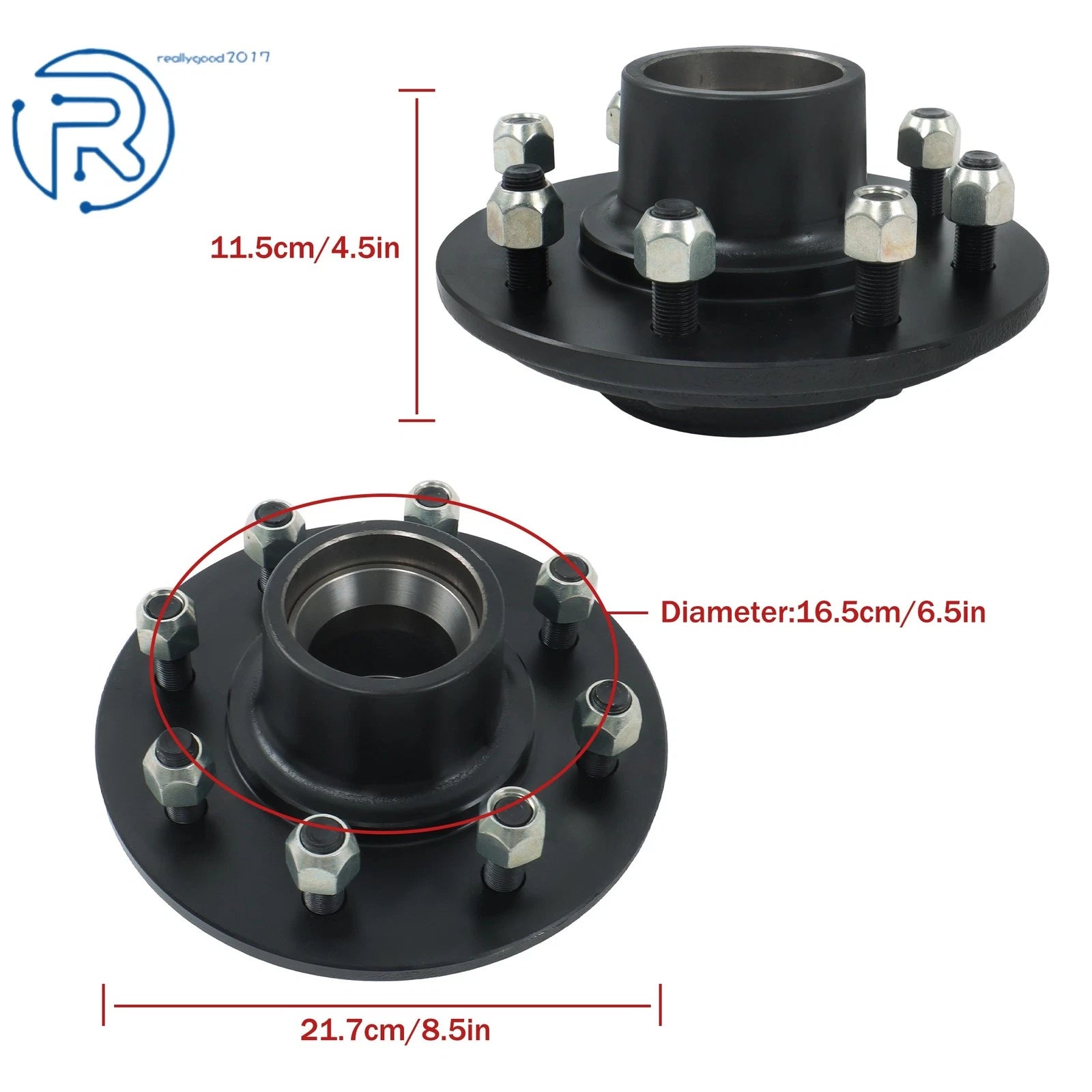 Circle 42 Spindle Trailer Hub Kit for 5000 lbs Axle (Year Range)
