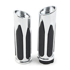 Chrome Handlebar Hand Grips for Harley Touring Road Electra Glide Softail (N/A)
