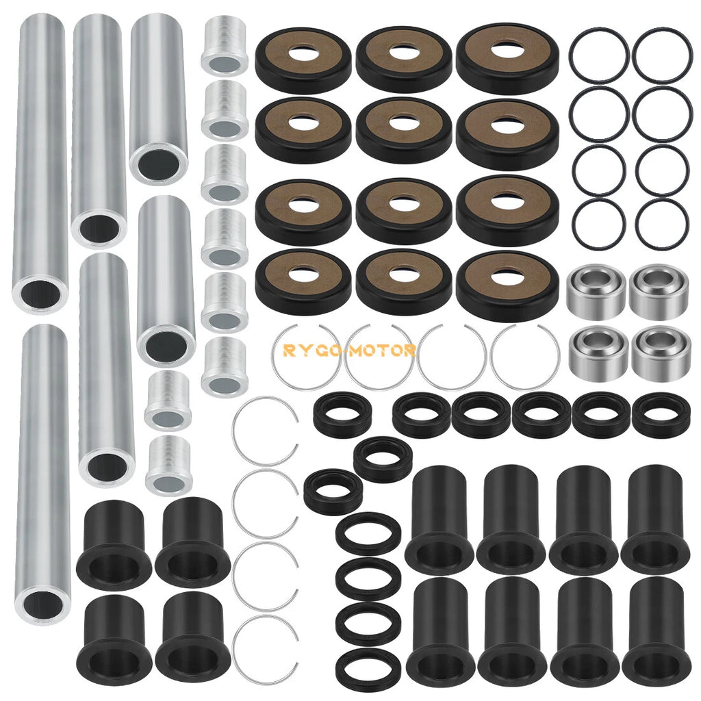 Set of 2 Rear Upper & Lower A-Arm Bushing Shaft Kit for Honda Rincon TRX650 TRX680 (2003–2014)