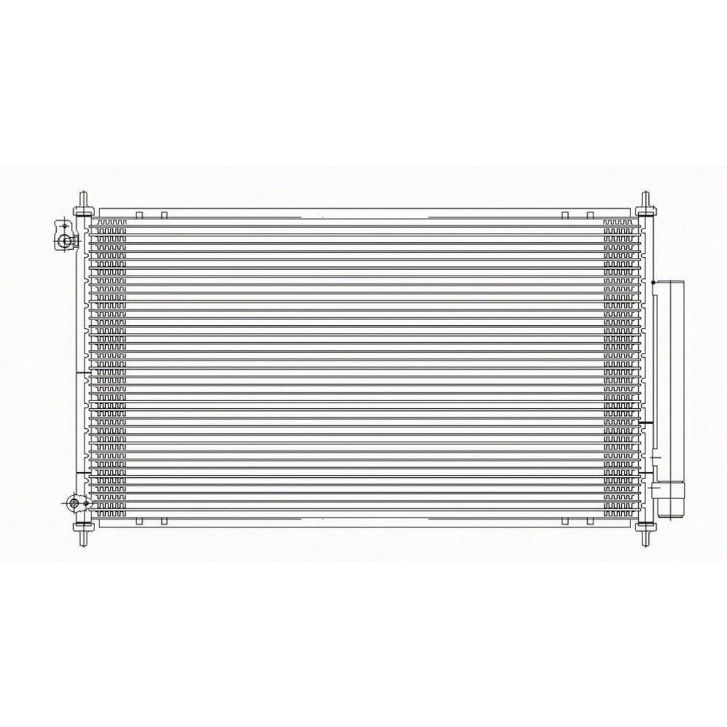 Replacement A/C Condenser w/Receiver Drier For 2004-2008 Acura TSX