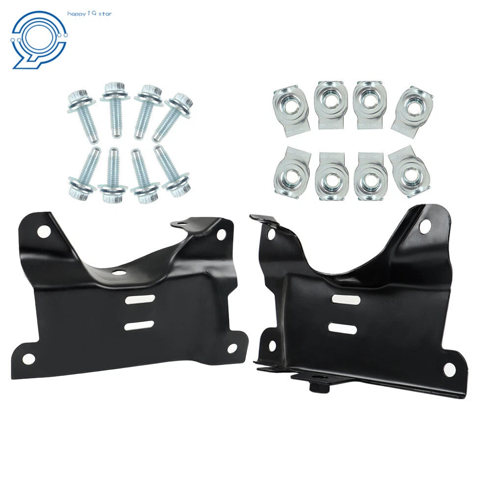 Pair Front Bumper Outer Brackets for Chevrolet Silverado 2500HD 3500HD (2007-2010)