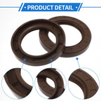Set of 2 Oil Seal Rotary Shaft Seal FKM Rubber 50x75x10mm