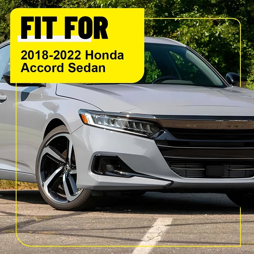 Set of 6 Glossy Chrome Window Pillar Post Guard Trims for Honda Accord (2018–2022)
