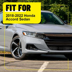 Set of 6 Glossy Chrome Window Pillar Post Guard Trims for Honda Accord (2018–2022)