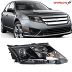 Right Factory Projector Headlight for Ford Fusion (2010–2012) Black Housing