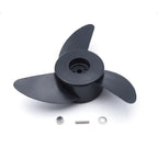 Plastic Propeller for Electric Outboard Motors (Black Finish)