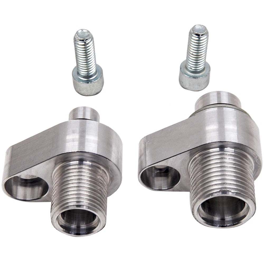 2X AC Compressor Connector Fittings for LS Engine Swap (10S17F, 10S20F)