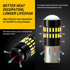 2X Amber White LED Turn Signal Lights for Various Vehicles