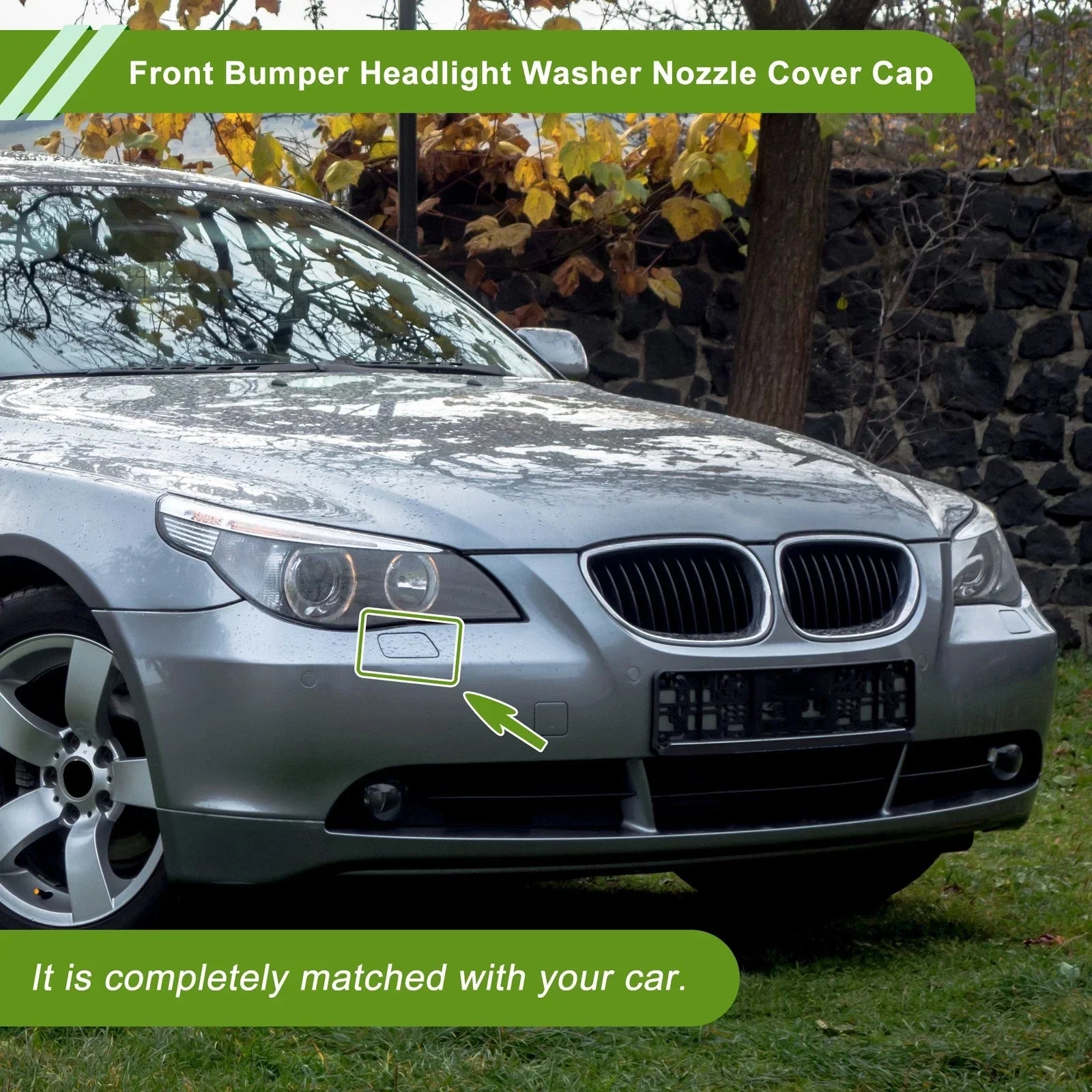 Front Right Washer Nozzle Cover Cap for BMW 525i (2004-2007)