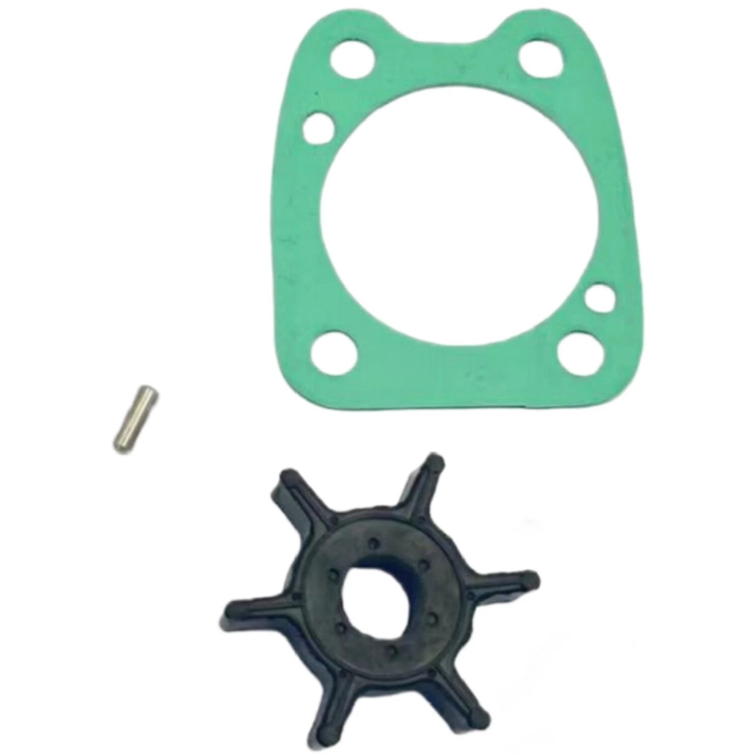 Impeller & Gasket for Yamaha Outboard 2-Stroke 4-5 HP, 4-Stroke 4-6 HP (6E0-44352-00)