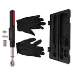 3/8" Digital Torque Wrench Set 5-50Nm with LED Display & 2 Adapters