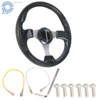 13 Inch Carbon Fiber Steering Wheel for Yamaha EZGO Club Car (1998–2017)