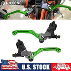 Brake Clutch Lever Set for Kawasaki KX60 KX80 KX125 KX250 KX400 KX450 KDX200 (1990–2023)