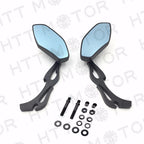 Black Mirrors for Harley Davidson (Universal Motorcycle Cruiser Touring)