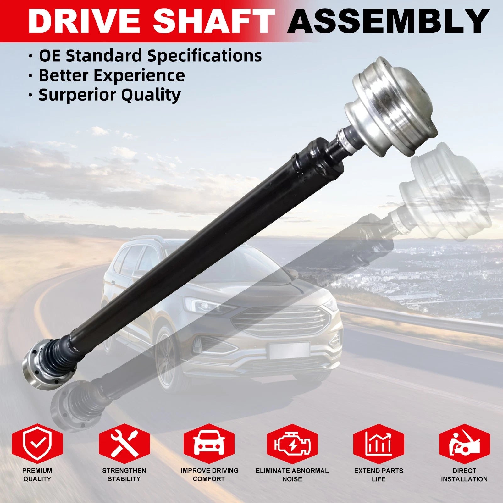 Front Driveshaft Prop Shaft for Jeep Commander Grand Cherokee (2007–2010)