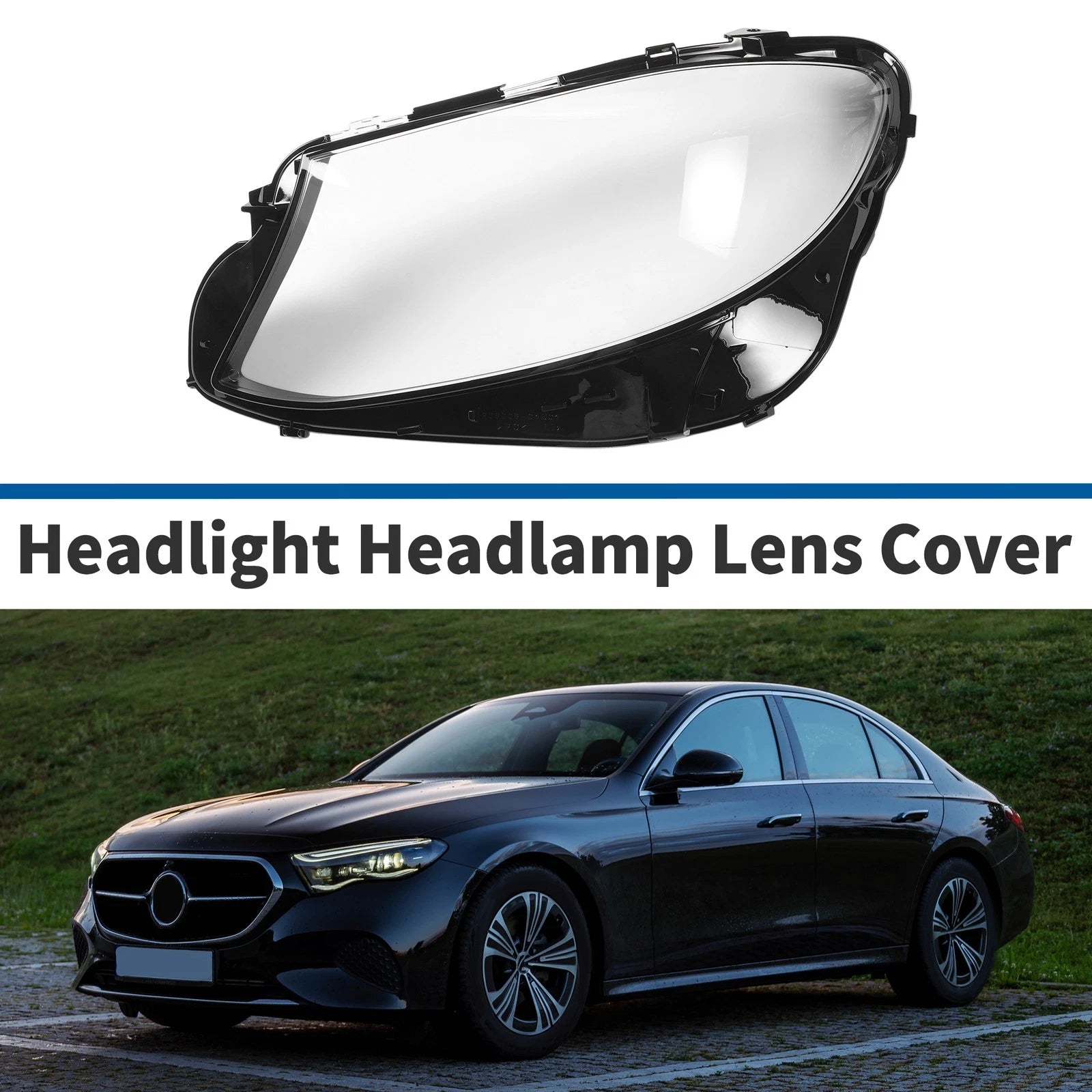 Headlight Lens Cover for Mercedes-Benz E-Class (2016–2021)