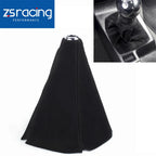 Leather Suede Shift Knob Boot Cover for Universal Fit