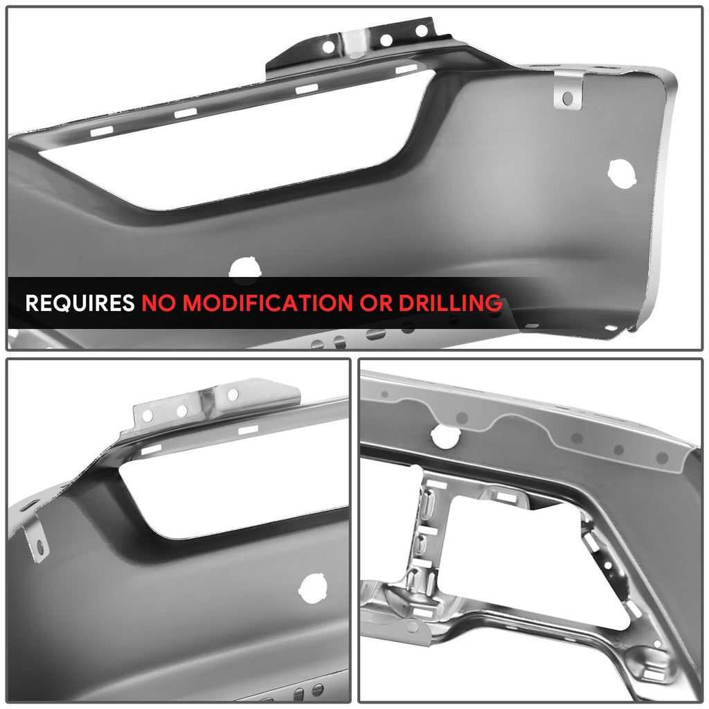 Polished Chrome Front Bumper Face Bar for Ford F-150 (2021–2023)