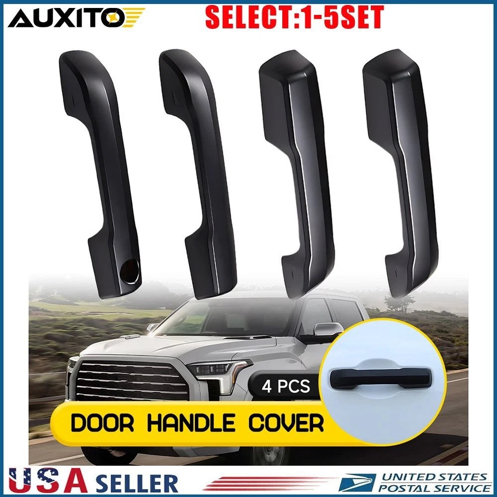 Matte Black Exterior Door Handle Cover for Toyota Tundra (2022–2024) 4-20X