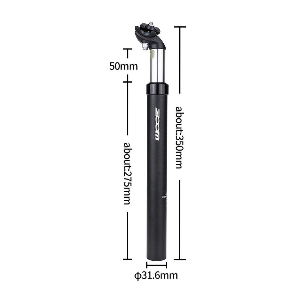 Comfort Saddle Seat Post for MTB Ebike Tricycle BMX (31.6mm x 350mm)