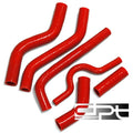 Red Silicone Radiator Hose 3 Ply for Kawasaki KX250F (2006–2008)