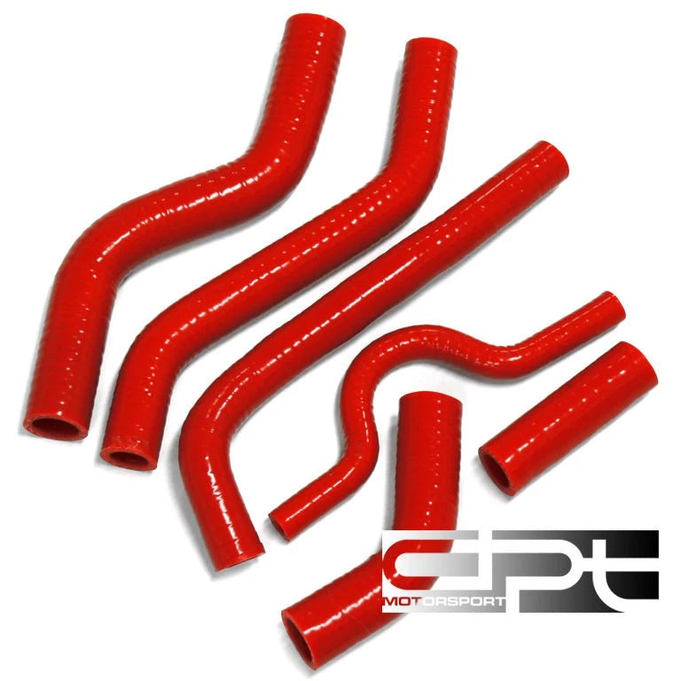 Red Silicone Radiator Hose 3 Ply for Kawasaki KX250F (2006–2008)
