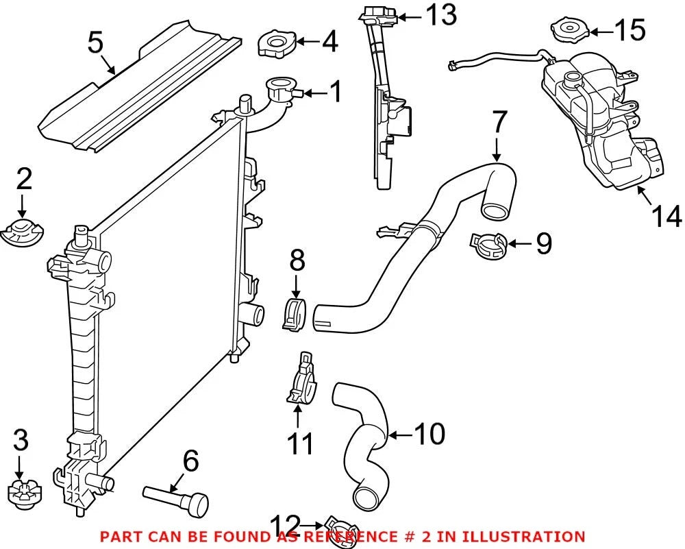 Upper Radiator Insulator for Dodge Durango, Jeep Grand Cherokee (2000–2021)