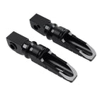 Black Rear Passenger Footrest Pegs for BMW G310GS G310R (2017-2024)