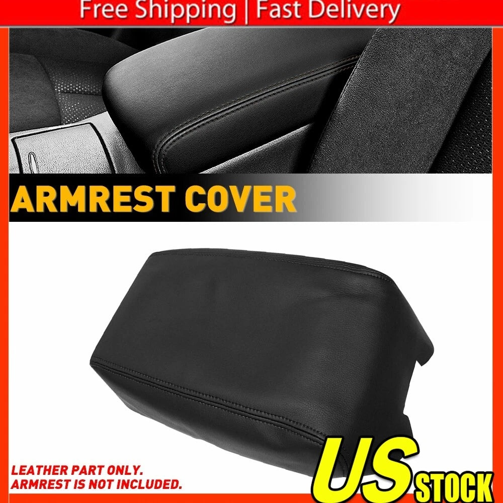 Center Console Lid Armrest Cover for Nissan Maxima (2009â2014) Black Leather