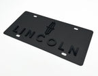 License Plate Frame Black Metal with 3D Lincoln Script Logo for Lincoln (1961–2020)