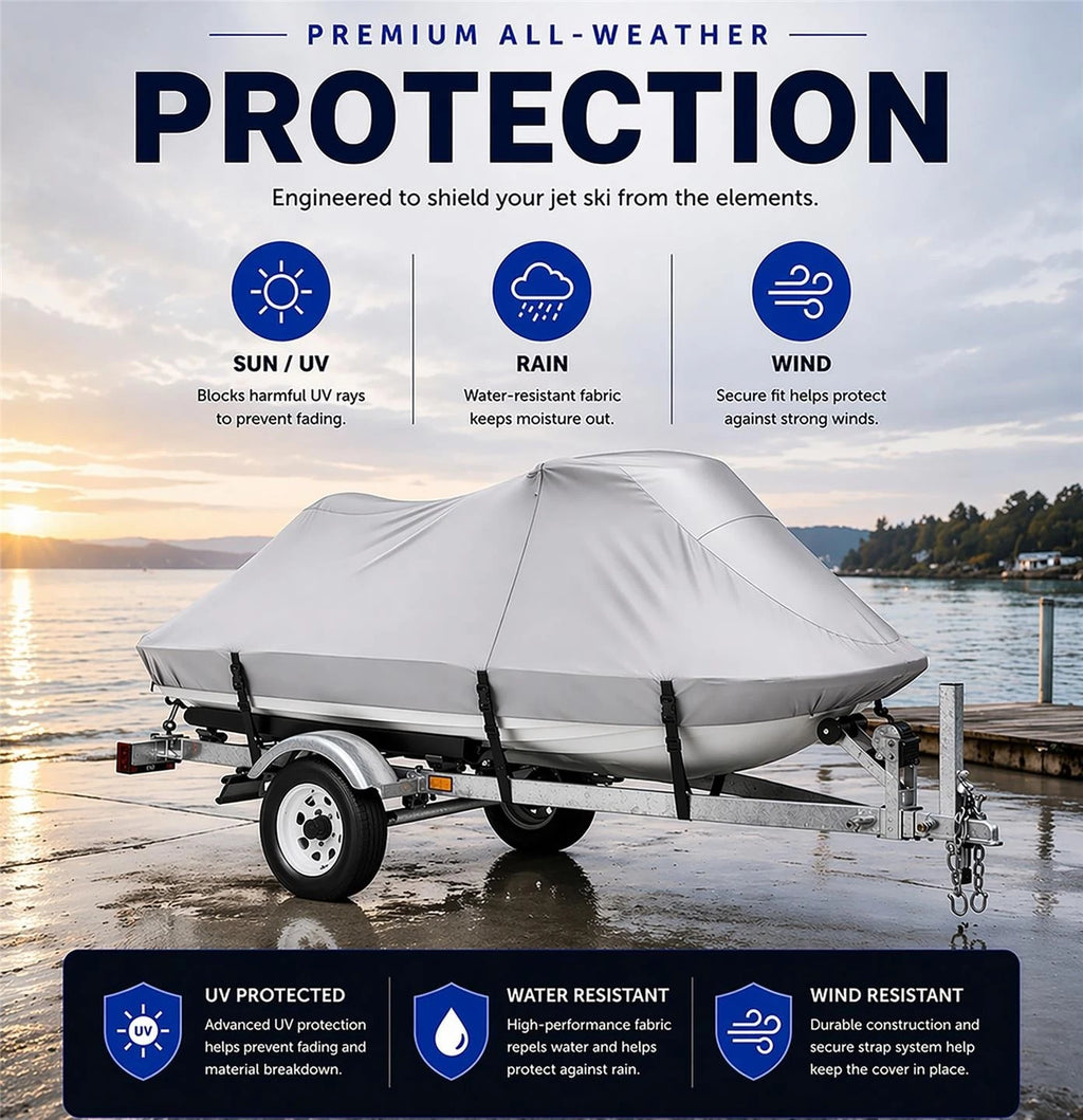420D UV Reflective Jet Ski Cover for Sea Doo GTI 90 (2019)