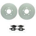 Bosch QuietCast Front Rotors & Hella Semi-Met Brake Pad Kit for Mazda 3 (2004–2013)