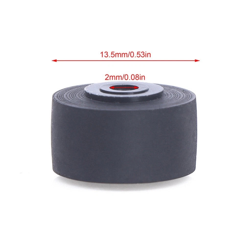 Pinch Roller for Cassette Recorder (13.5x8x6.8x2mm) Black Rubber