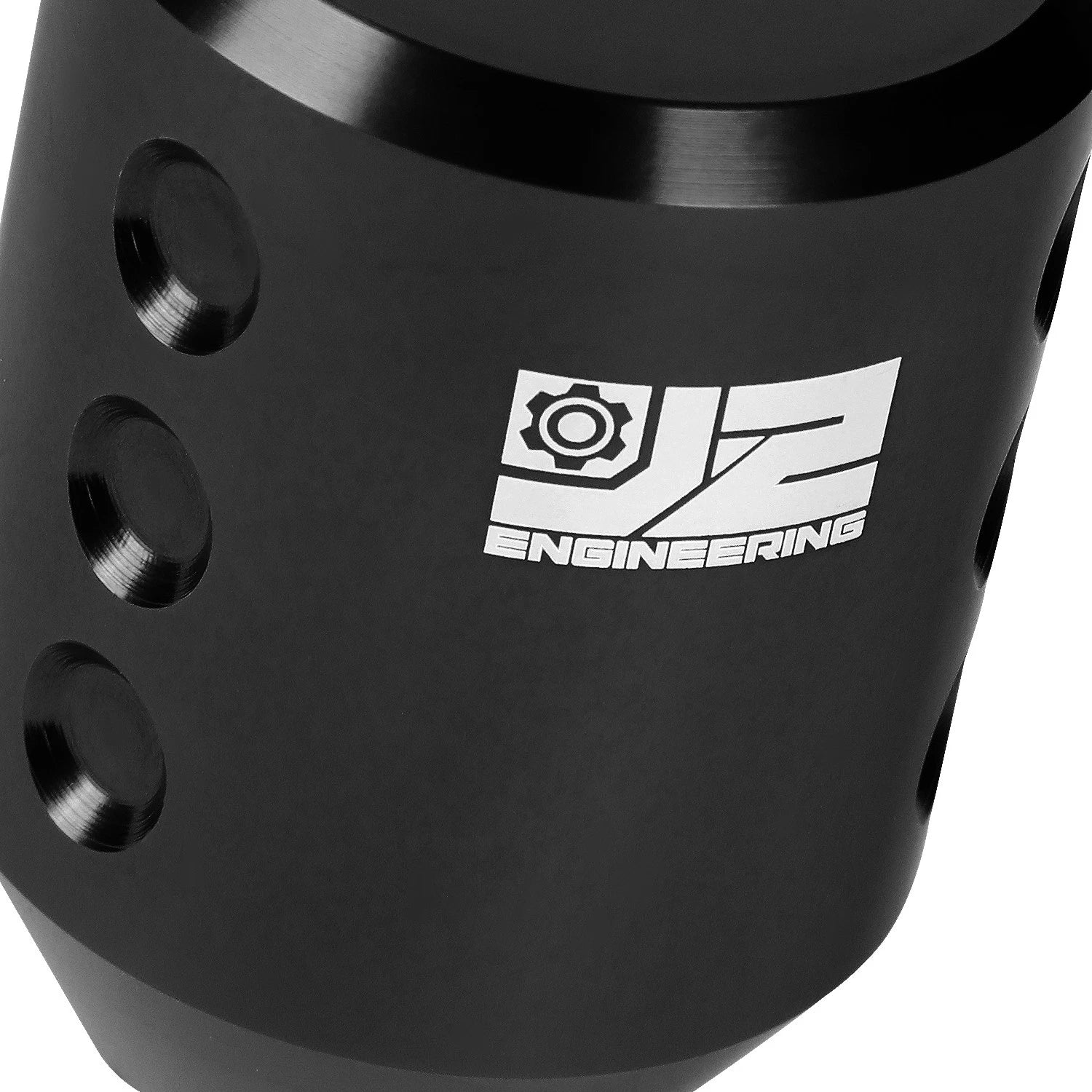 Shift Knob for Universal Applications (J2) - Aluminum Cylindrical Black