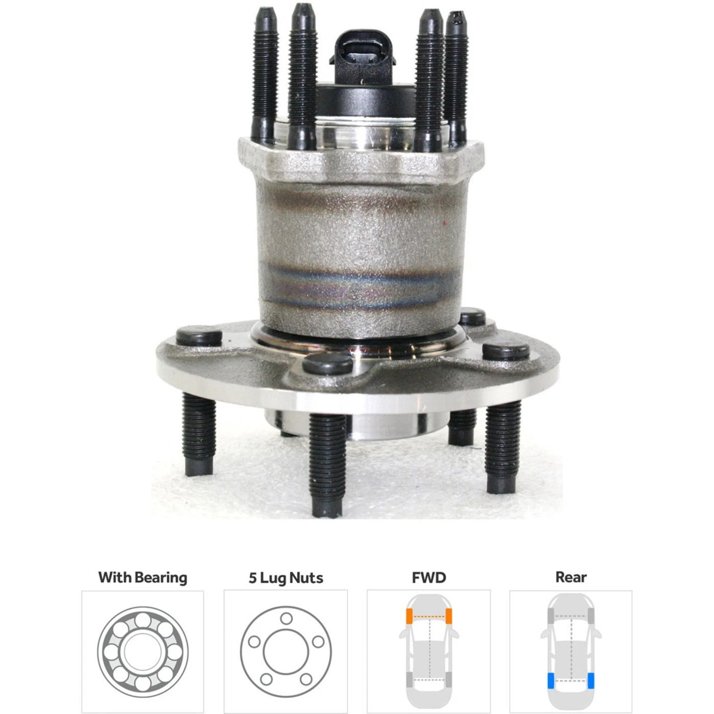 Wheel Hubs for Chevrolet Malibu (2004–2012) with 4-Wheel ABS