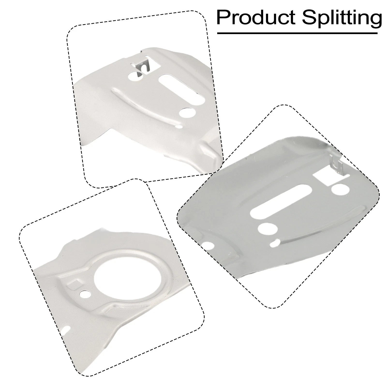 Guide Bar Plate for 345 455e (Metal, Oil Pump, Silver)