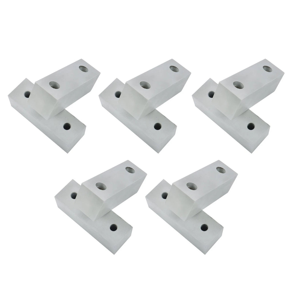 Set of 5 Aluminum Soft Vise Jaws for 6" Vise