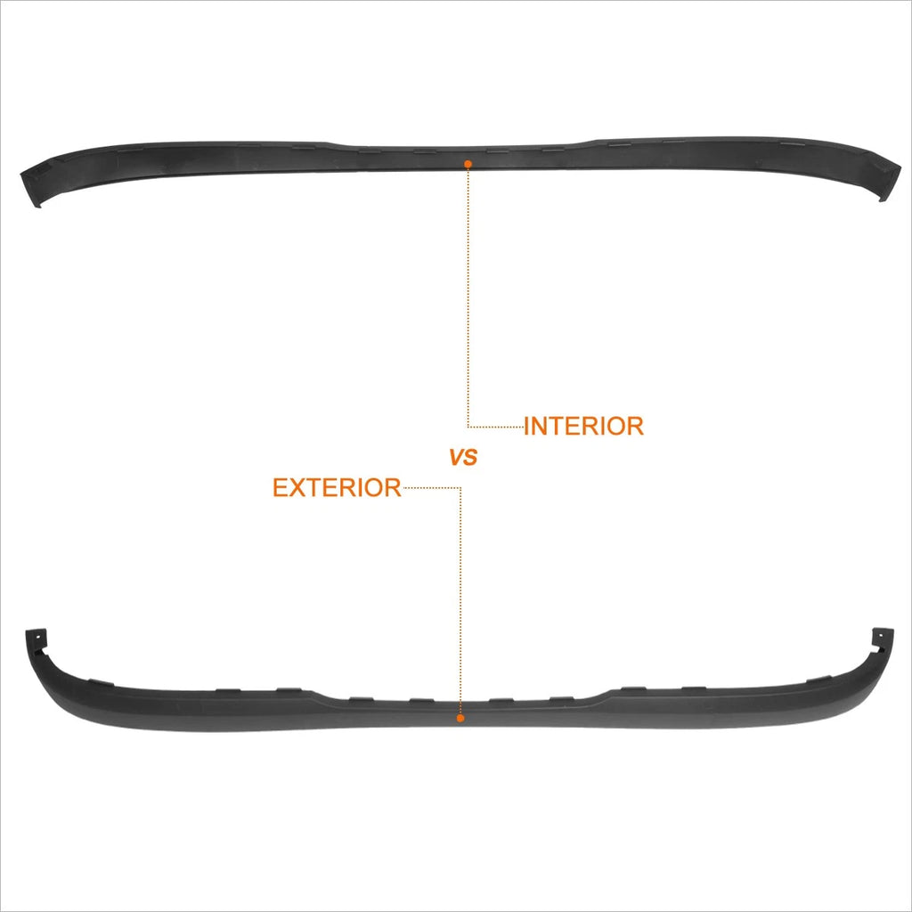 Rear Step Bumper for Ram 1500 (2019–2024) with Dual Exhaust Cutout, Black