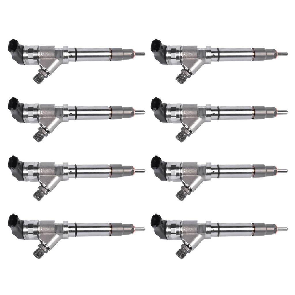 Set of 8 Fuel Injectors for Chevy GMC 6.6L V8 Duramax (2004–2005)