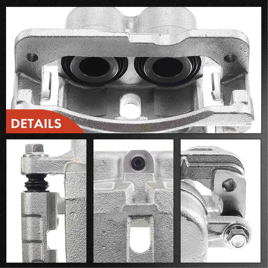 Rear Brake Caliper & Ceramic Brake Pad for Chevy Silverado 2500 (2007-2019)