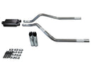 2.5" Dual Exhaust Kit for Chevy Blazer (2000–2004) - 2 Chamber Muffler, Slash Tips