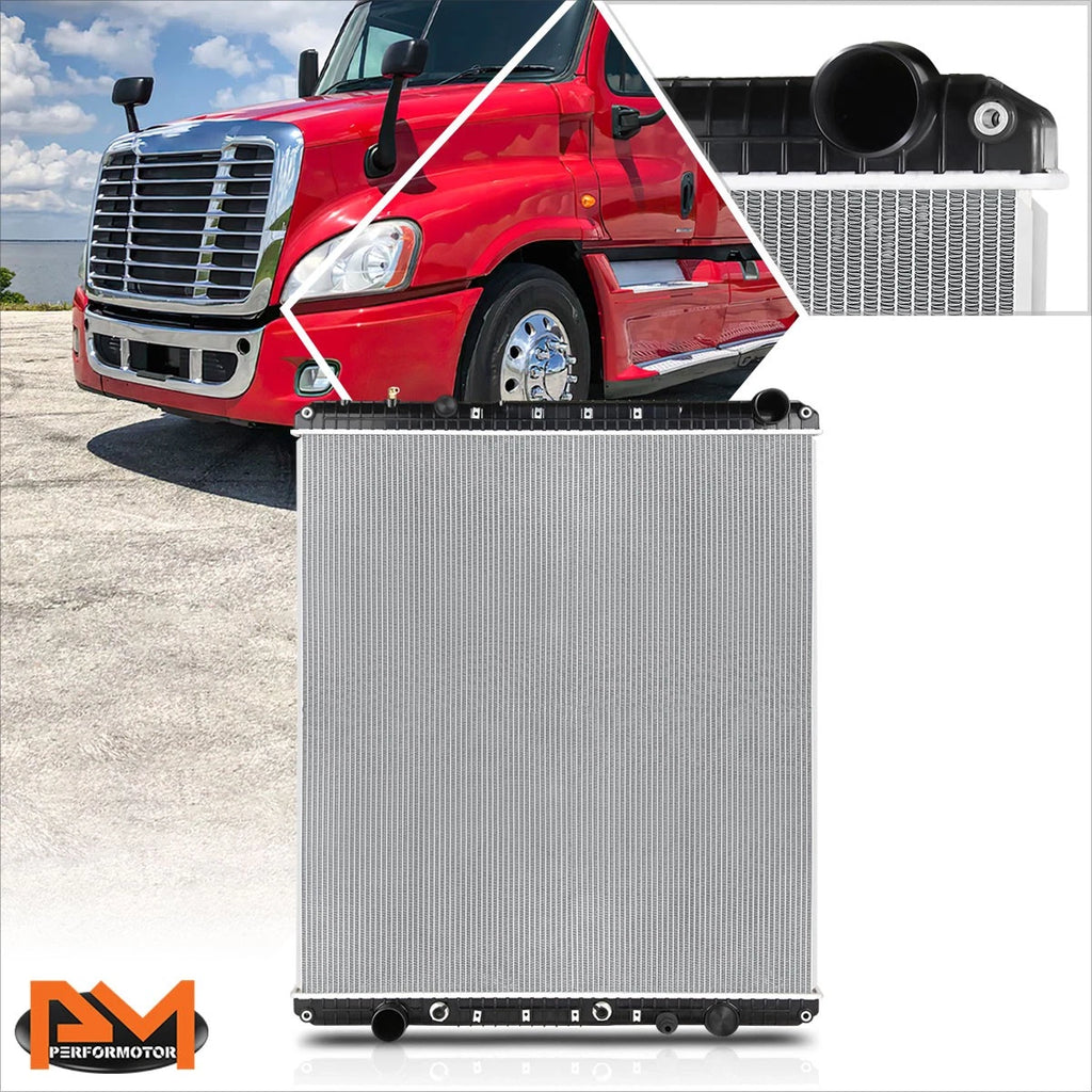 2X Aluminum Core 2-Row Cooling Radiator for Cascadia/Century Class/Columbia (2008–2012)