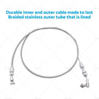 36" Braided Stainless Steel Throttle Cable for Ford Bronco (2018–2021)