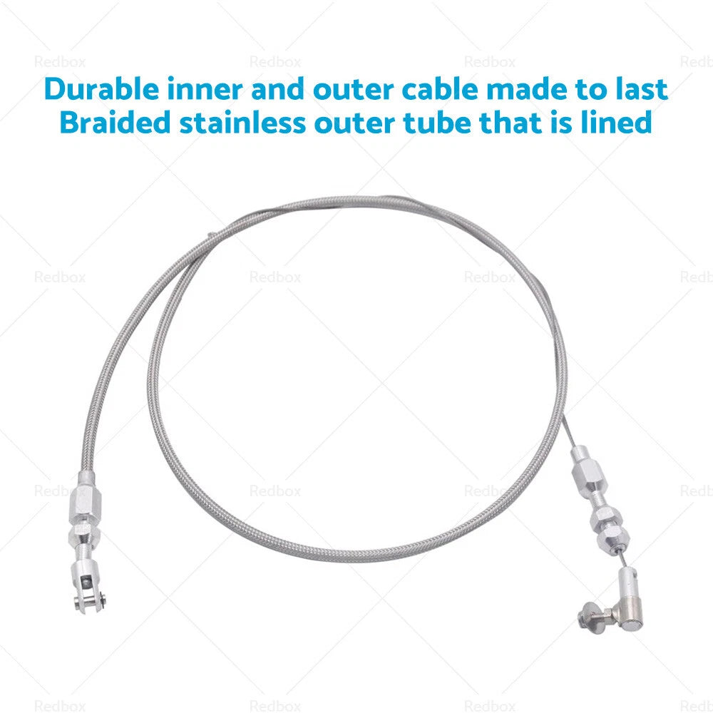 36" Braided Stainless Steel Throttle Cable for Ford Bronco (2018–2021)