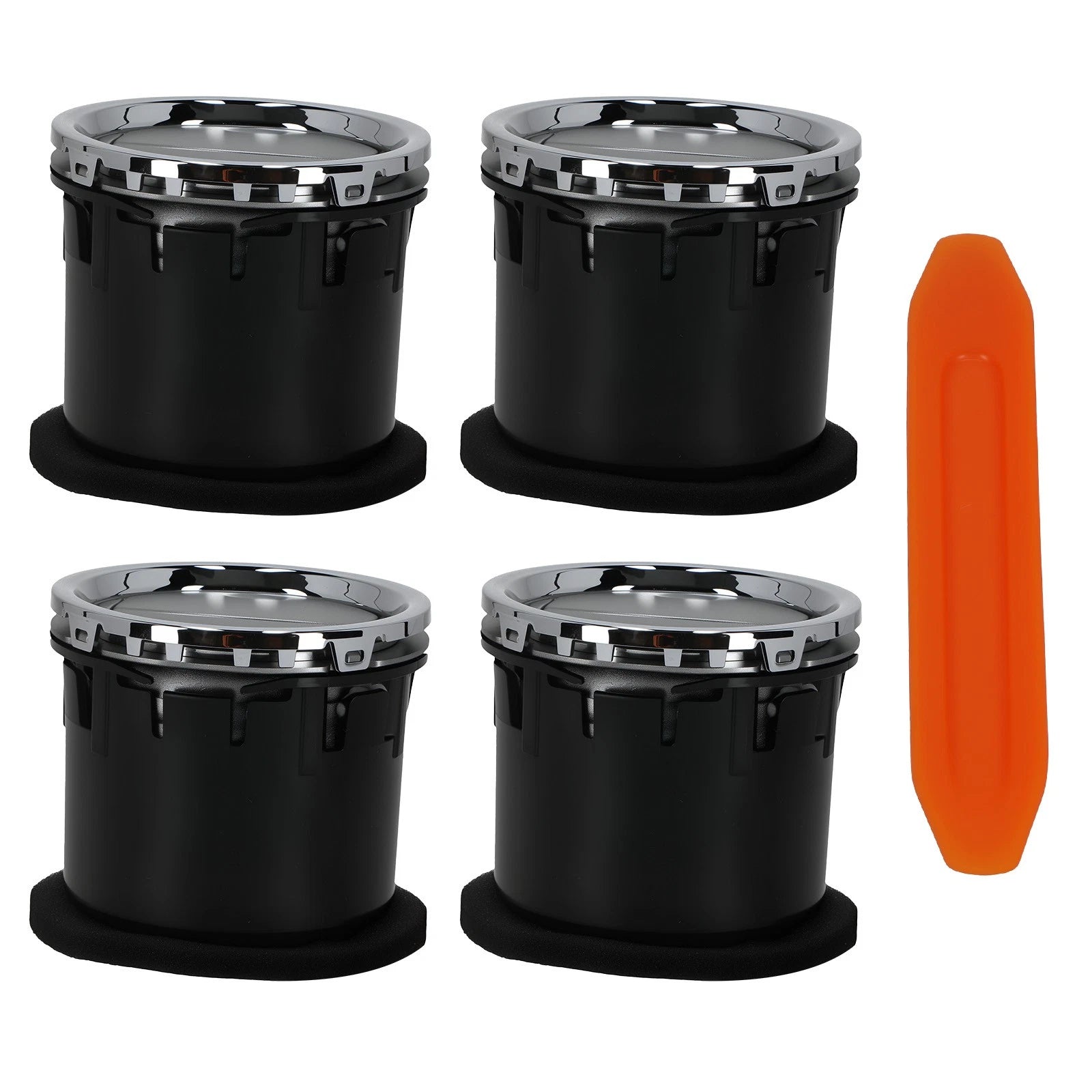 Set of 4 Dash Air Louvre Kit for Ford F150 (2004–2008) 8L3Z-19893-BA Chrome