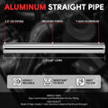 2.5" OD Aluminum Intercooler Pipes for