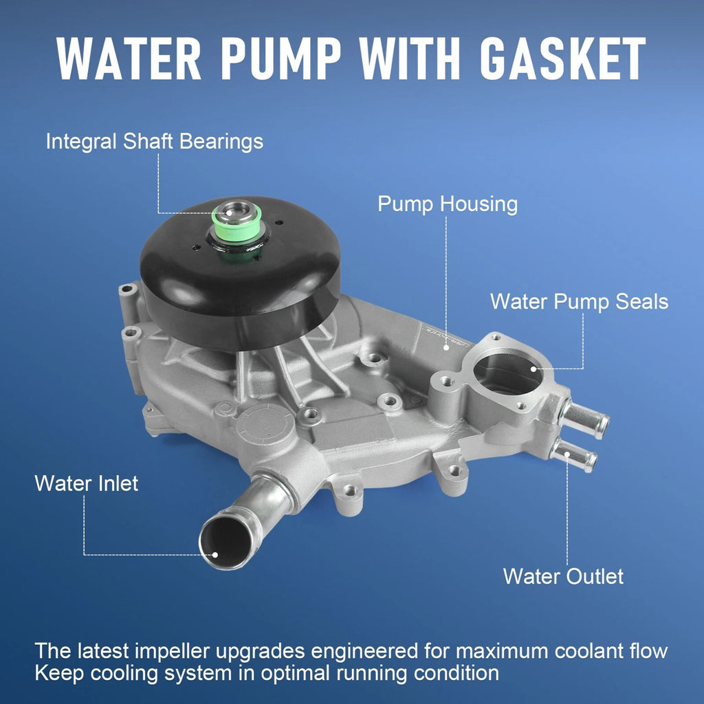 Water Pump with Gasket for Chevrolet GMC Tahoe Yukon (2000–2006)