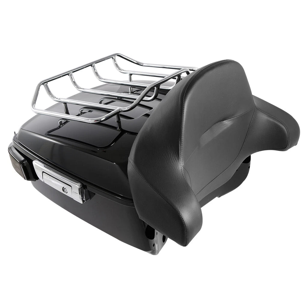 Trunk Backrest Mount Rack Tail Light Plate for Harley Touring (2014–2026)