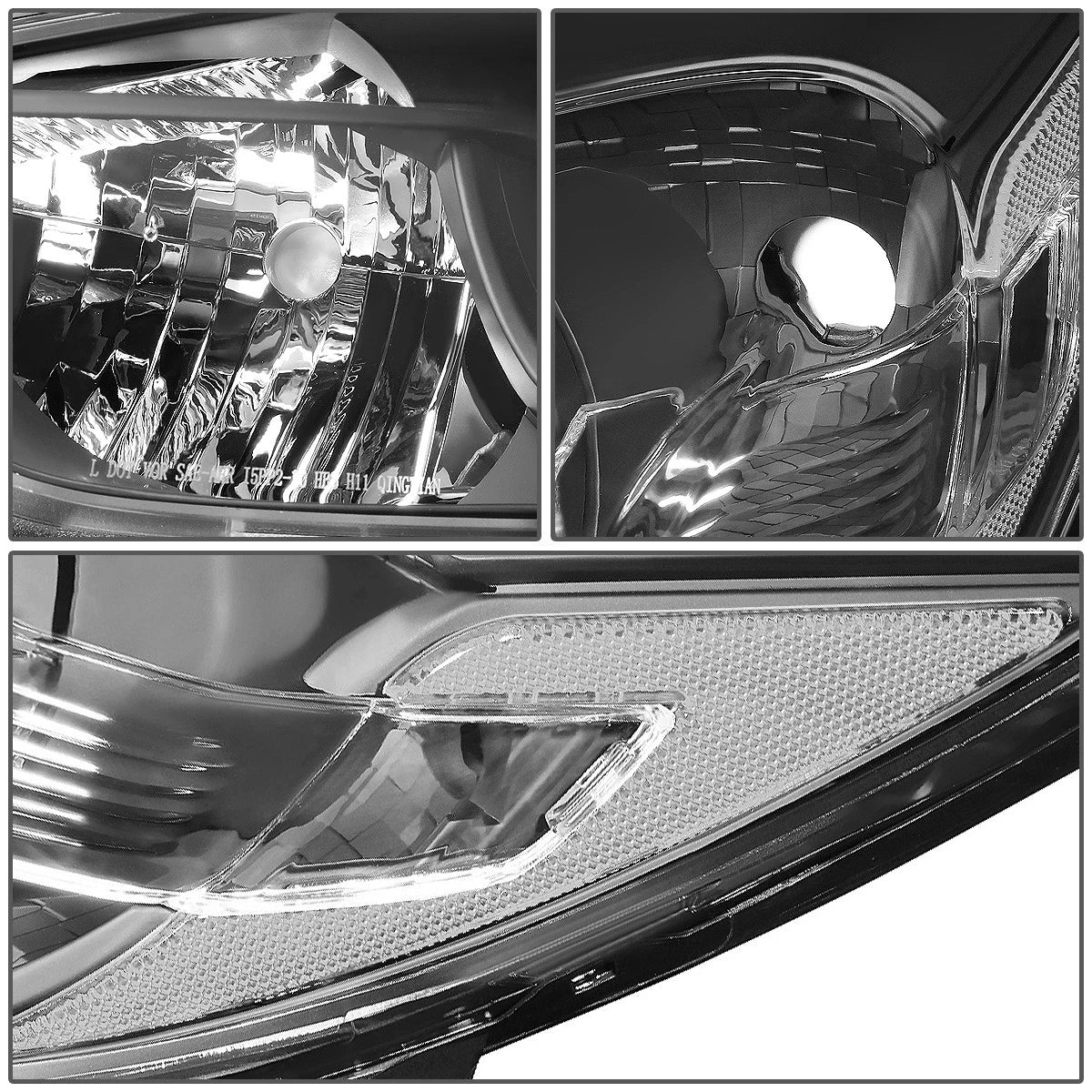 Pair of Projector Headlights for Mazda CX-5 (2013–2016) - Black/Clear